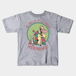 El pollo y la vaca hermanos Kids T-Shirt